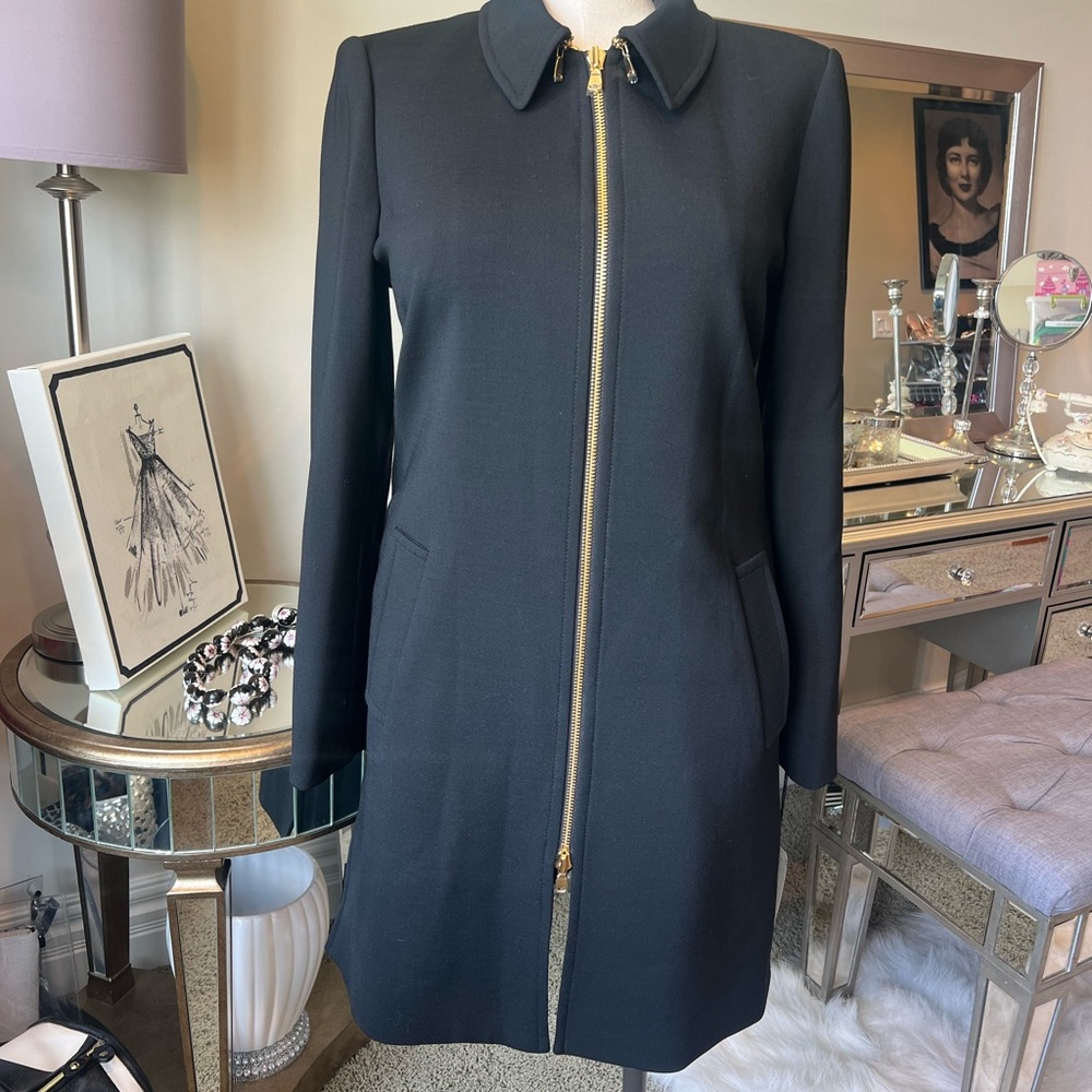Carlisle Black Jacket with Gold Zippers